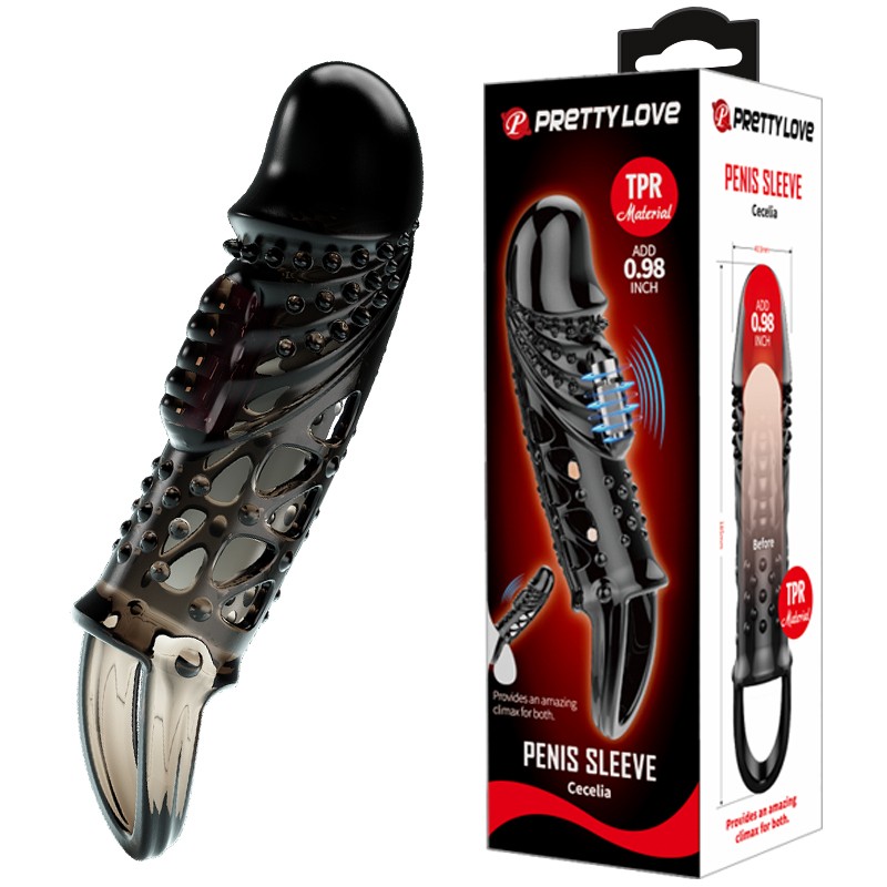 Насадка с вибрацией «Penis Sleeve Cecelia», Baile bi-026242-1