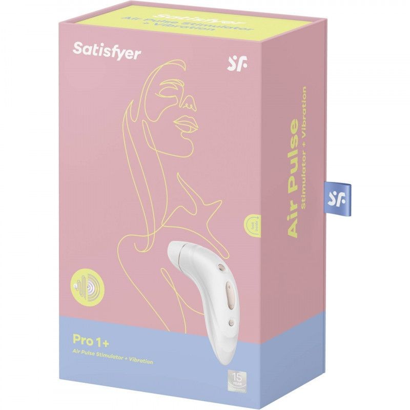 Бесконтактный вакуумно-волновой стимулятор «Satisfyer Pro Plus Vibration» с вибрацией,J2018-16