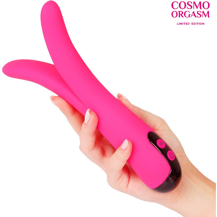 Перезаряжаемый сплит-вибратор «Cosmo Orgasm»,csm-23157