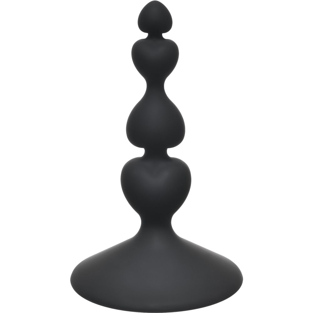 Анальная пробка для начинающих «Sweetheart Plug Black», Lola Toys First Time 4106-03