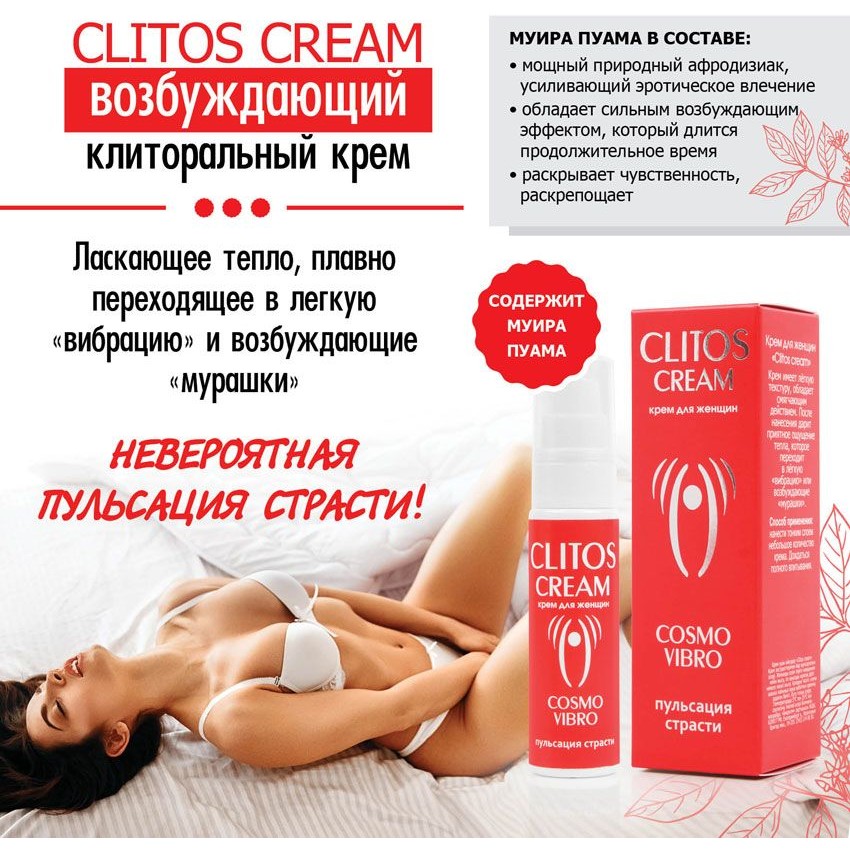 Возбуждающий крем «Clitos Cream» для женщин 25 г